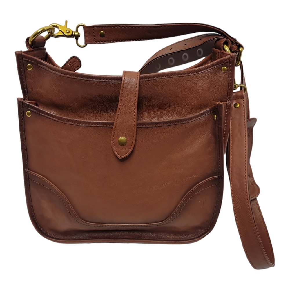 Frye Brown Leather Crossbody Bag